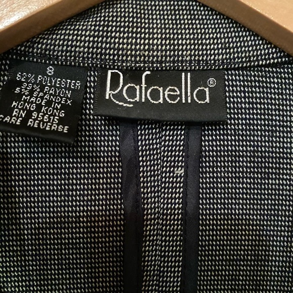 Rafaella Black & White Small Checkered Blazer - Picture 3 of 5